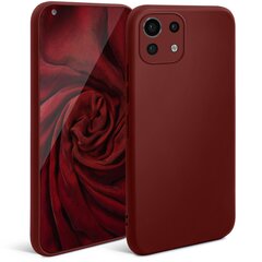 Силиконовый Чехол Moozy Minimalist для Xiaomi Mi 11 Lite, Xiaomi Mi 11 Lite 5G – Тонкий и матовый чехол из силикона TPU, винно-красный цена и информация | Чехлы для телефонов | kaup24.ee