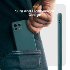 Kerge silikoonist ümbris Moozy Minimalist, Xiaomi Mi 11 Lite, Xiaomi Mi 11 Lite 5G, hall / sinine hind ja info | Telefoni kaaned, ümbrised | kaup24.ee
