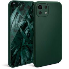 Kerge silikoonist ümbris Moozy Minimalist, Xiaomi Mi 11 Lite, Xiaomi Mi 11 Lite 5G, tumeroheline hind ja info | Telefoni kaaned, ümbrised | kaup24.ee