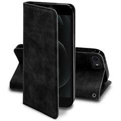 Флип-чехол Moozy для iPhone SE 2020, iPhone 8, iPhone 7 цвета черного мрамора – магнитный откидной футляр в стиле ретро-бумажника с держателем для карт и подставкой цена и информация | Чехлы для телефонов | kaup24.ee