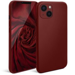 Силиконовый Чехол Moozy Minimalist для iPhone 13 Mini – Тонкий и матовый чехол из силикона TPU, винно-красный цена и информация | Чехлы для телефонов | kaup24.ee