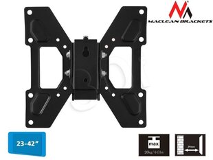 Maclean - MC-597 17-37 vesa 200x200 20kg reg uchwyt do monitora TV hind ja info | Teleri seinakinnitused ja hoidjad | kaup24.ee