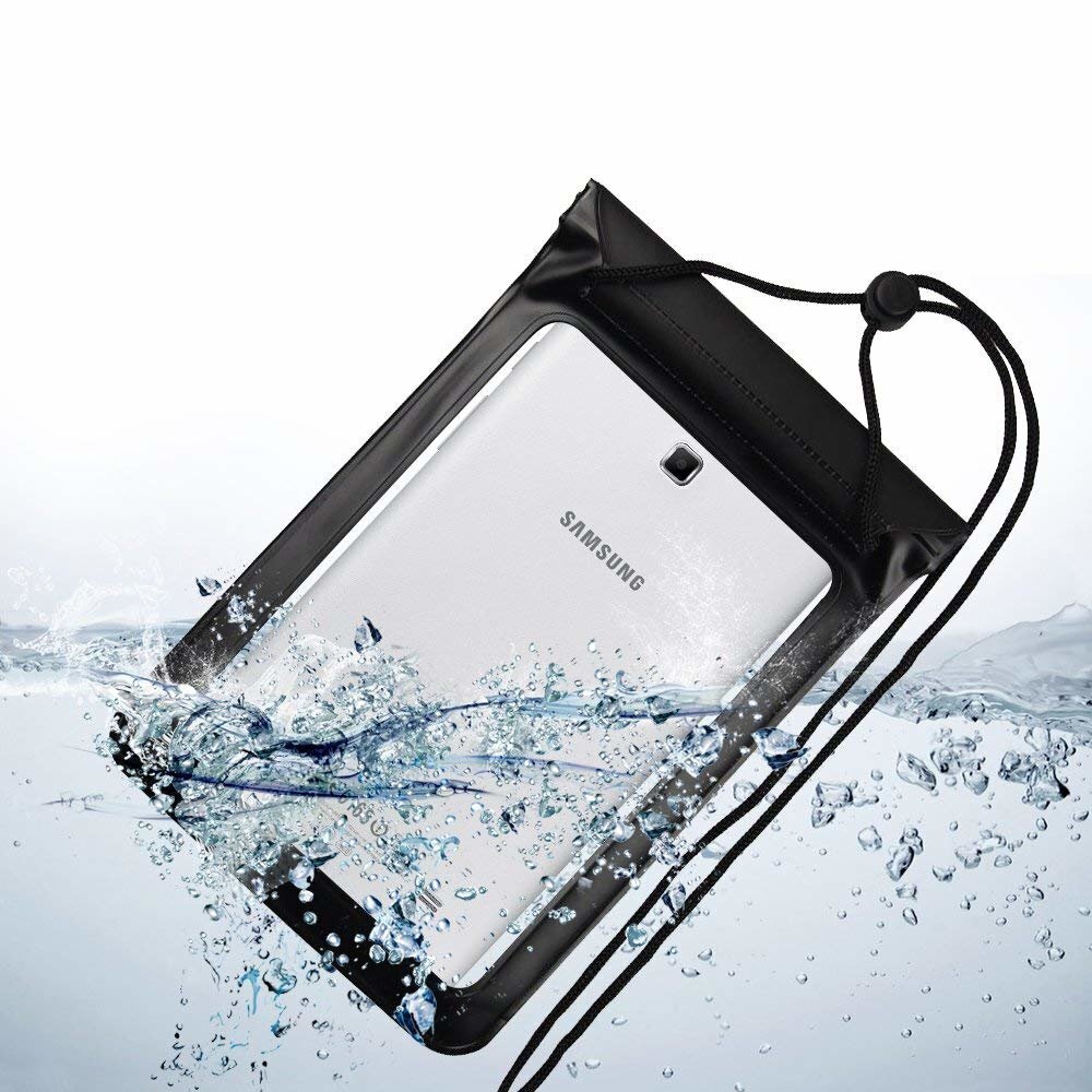 Universaalne veekindel ümbriskoti kuivkott telefonile või tahvelarvutile kuni 8" must hind ja info | Telefoni kaaned, ümbrised | kaup24.ee