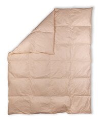 Naturaalne udusule tekk Rava Lux, 200 x 220 cm RL53 koos 2 kg 70% hane udusule täidisega, beež цена и информация | Одеяла | kaup24.ee