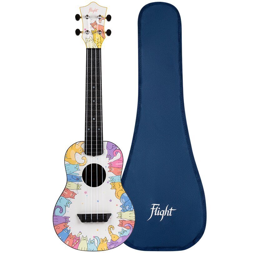 Kontsert ukulele Flight Travel TUC-KITTY цена и информация | Kitarrid | kaup24.ee