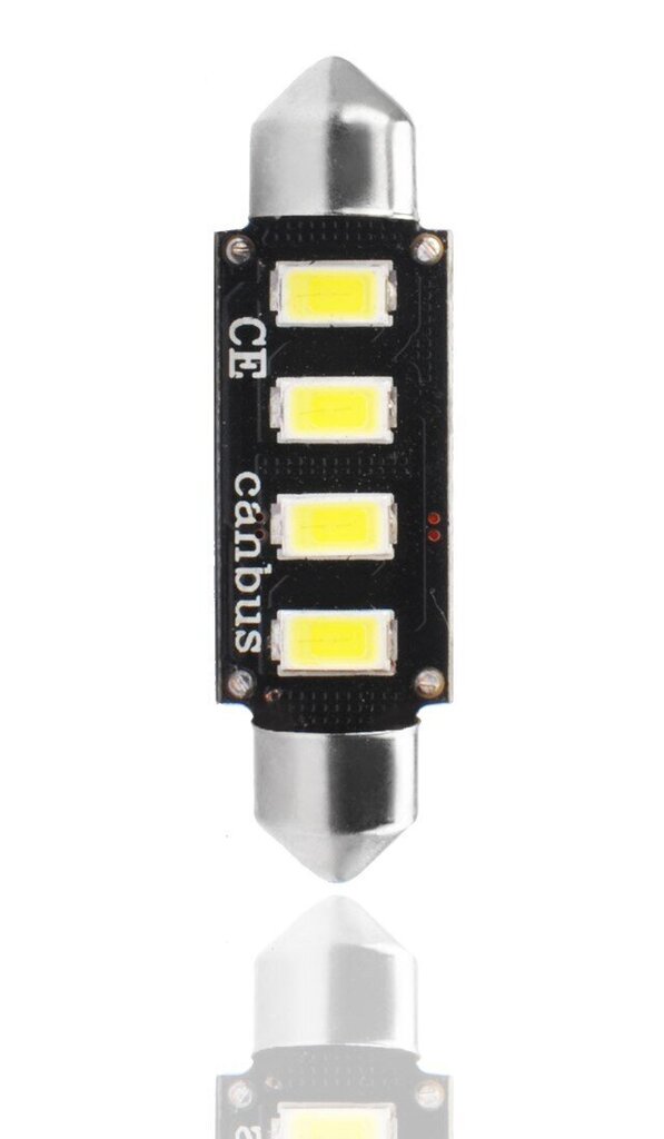LED pirn M-Tech LB335W C5W 11x41mm, valge hind ja info | Autopirnid | kaup24.ee