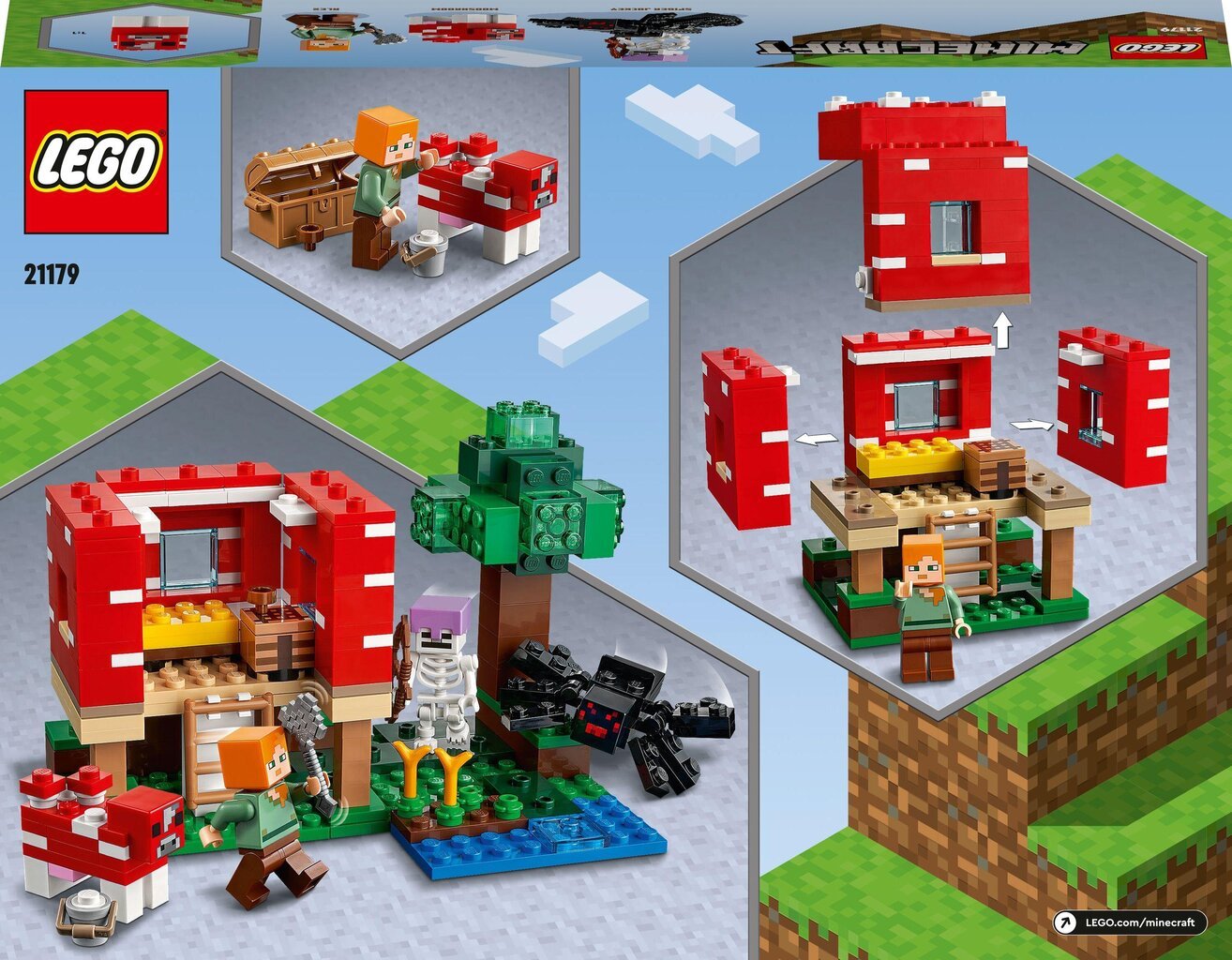 21179 LEGO® Minecraft Seenemaja hind ja info | Klotsid ja konstruktorid | kaup24.ee