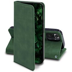 Флип-чехол Moozy для Xiaomi Redmi Note 10 Pro, Xiaomi Redmi Note 10 Pro Max цвета зеленого мрамора – магнитный откидной футляр в стиле ретро-бумажника с держателем для карт и подставкой цена и информация | Чехлы для телефонов | kaup24.ee
