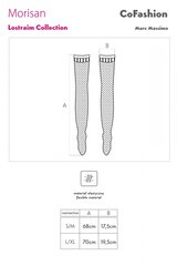 Сексуальные пристегиваемые чулки Cofasion Morisan, черные цена и информация | Сексуальное женское белье | kaup24.ee