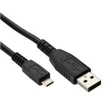 USB connection cable, USB A - Micro USB B, 0.6m, CU, AWG28, 2 x shielded, M/M, UL, black hind ja info | Kaablid ja juhtmed | kaup24.ee