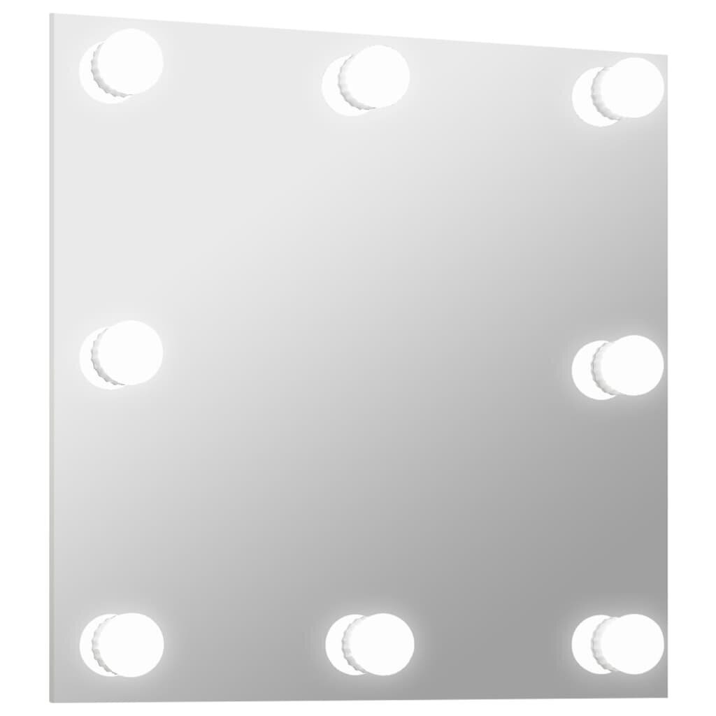LED pirnidega seinapeegel цена и информация | Peeglid | kaup24.ee