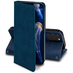 Флип-чехол Moozy для Samsung Galaxy S20 FE, Samsung Galaxy S20 Lite, Samsung Galaxy S20 FE 5G цвета синего мрамора – магнитный откидной футляр в стиле ретро-бумажника с держателем для карт и подставкой цена и информация | Чехлы для телефонов | kaup24.ee