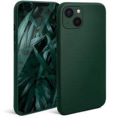 Силиконовый Чехол Moozy Minimalist для iPhone 13 Mini – Тонкий и матовый чехол из силикона TPU, темно-зеленый цена и информация | Чехлы для телефонов | kaup24.ee