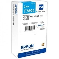 EPSON WF-5xxx Series Ink Cart. XXL Cyan цена и информация | Картриджи для струйных принтеров | kaup24.ee