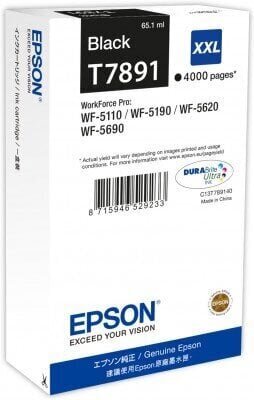 Epson - Tusz C13T789140/65.1ml Black/ do WF-5xxx hind ja info | Tindiprinteri kassetid | kaup24.ee