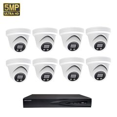 Valvekaamra 5MP Dome VAI2346HKB + Hikvision NVR 7608 komplekt hind ja info | Valvekaamerad | kaup24.ee