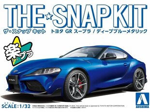 Сборная пластиковая модель Aoshima - The Snap Kit Toyota GB Supra / Deep Blue Metallic, 1/32, 05889 цена и информация | Конструкторы и кубики | kaup24.ee