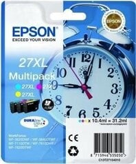 EPSON 27XL mulitpack cmy ink blister цена и информация | Картриджи для струйных принтеров | kaup24.ee