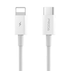 Кабель для телефона Proda WanDai Air Series Data Cable USB Type C - Lightning 20 W Power Delivery 1 м, white (PD-B27i) цена и информация | Кабели для телефонов | kaup24.ee