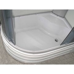 Neljaseinaga dušikabiin R8106 Grey and White, parempoolne hind ja info | Euroliux Vannitoasisustus | kaup24.ee