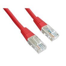 PATCH CABLE CAT5E UTP 0.5M/RED PP12-0.5M/R GEMBIRD цена и информация | Kaablid ja juhtmed | kaup24.ee