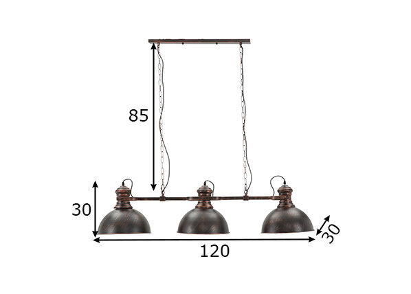 Laelamp Industrial hind ja info | Rippvalgustid | kaup24.ee