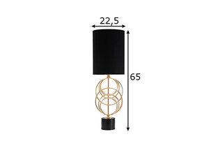 Настольная лампа ГЛЭМ КОЛЬЦА, 25х54,5 см цена и информация | Настольная лампа | kaup24.ee