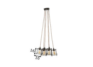 Люстра INDUST STICK 6 лампочек, 16х16х16 см (одинарная) цена и информация | Люстры | kaup24.ee