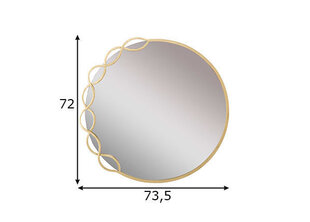 Зеркало Glam, золотистое цена и информация | Зеркала | kaup24.ee