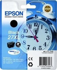 Epson tindikassett T2711XL BK C13T27114010 C13T27114012 27XL BK - hind ja info | Tindiprinteri kassetid | kaup24.ee