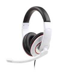 Gembird - Kõrvaklapid mikrofoniga MHS-001-GW must-valge hind ja info | Kõrvaklapid | kaup24.ee