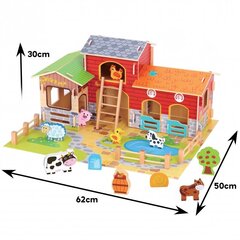 Suur talu: loomade kujukesed, stabiilne, ait, 18 tk. WOOPIE Green hind ja info | Arendavad mänguasjad | kaup24.ee