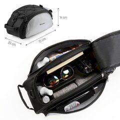  Задняя сумка на багажник с плечевым ремнем Wozinsky Bicycle Pannier Bag 13 л, черная (WBB1BK) цена и информация | Сумки, держатели для телефонов | kaup24.ee