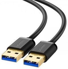 Кабель Ugreen USB - USB (вилка - USB 3.2 Gen 1) 1 м, черный (US128 10370) цена и информация | Кабели и провода | kaup24.ee