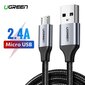 Ugreen USB - mikro-USB kaabel 0,5m hall (60145) цена и информация | Kaablid ja juhtmed | kaup24.ee