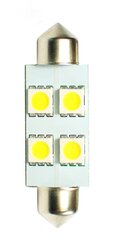 LED pirn M-Tech LB072W C5W 12V, 2 tk hind ja info | Autopirnid | kaup24.ee