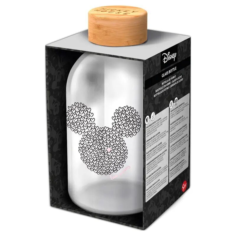 Klaaspudel Disney Mickey: 620ml цена и информация | Joogipudelid | kaup24.ee