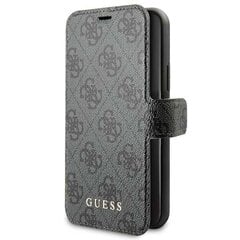 Чехол-книжка Guess 4G для iPhone 11, серый GUFLBKSN614GG цена и информация | Чехлы для телефонов | kaup24.ee