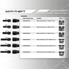 Комплект винтов OMP OMPS09511201 M12 x 1,50 4 шт цена и информация | Дополнительные принадлежности | kaup24.ee