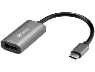 Sandberg 136-36, HDMI/USB-C hind ja info | USB jagajad, adapterid | kaup24.ee