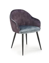 2-tooli komplekt Halmar K440, tumehall/sinine hind ja info | Söögilaua toolid, köögitoolid | kaup24.ee