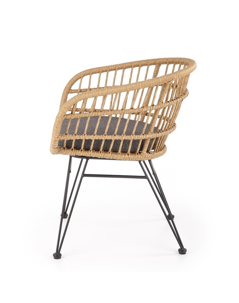 2-tooli komplekt Halmar K456, hall/pruun hind ja info | Aiatoolid | kaup24.ee