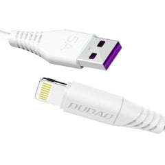 Dudao USB / Lightning fasst charging data cable 5A 1m white (L2L 1m white) цена и информация | Кабели для телефонов | kaup24.ee