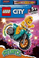 60310 LEGO® City Stunt Трюковый мотоцикл с цыплёнком цена и информация | Конструкторы и кубики | kaup24.ee