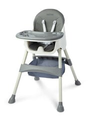 Стульчик для кормления Caretero Bill 2in1, grey цена и информация | Стульчики для кормления | kaup24.ee