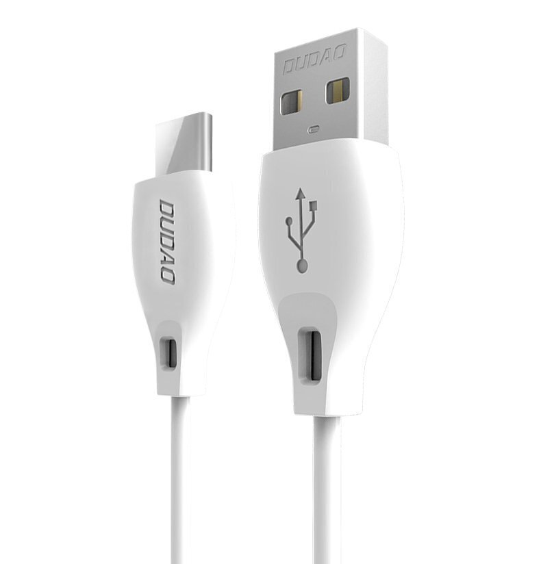 Dudao kaabel USB Type C 2.1A 1m valge (L4T 1m valge) цена и информация | Mobiiltelefonide kaablid | kaup24.ee