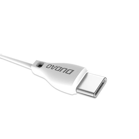 Dudao kaabel USB Type C 2.1A 1m valge (L4T 1m valge) hind ja info | Mobiiltelefonide kaablid | kaup24.ee