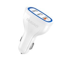Универсальное автомобильное зарядное устройство Dudao 3x USB Quick Charge 3.0 QC3.0 2.4A 18Вт, белое (R7S) цена и информация | Зарядные устройства для телефонов | kaup24.ee