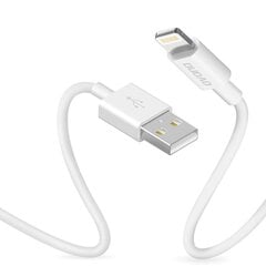 Dudao USB / Lightning andmelaadimiskaabel 3A 1m valge (L1L valge) hind ja info | Mobiiltelefonide kaablid | kaup24.ee