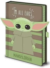Star Wars The Mandalorian: Premium Märkmik A5 I'm All Ears Green hind ja info | Vihikud, märkmikud ja paberikaubad | kaup24.ee